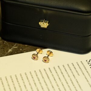 Qeelin Wulu Ruby Mini Earrings