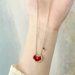 Qeelin Jewelry Ruyi Lock Necklace