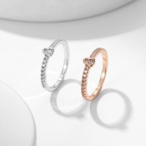 Mini style gourd full diamond ring