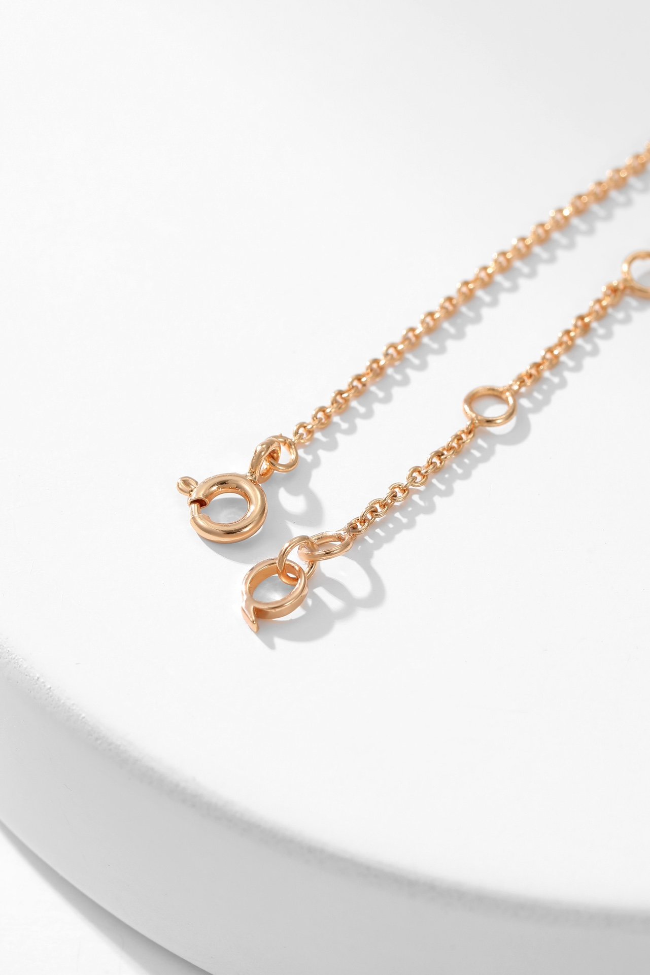 QE Gourd Hollow Inner Diamond Rose Gold Bracelet - 图片 18