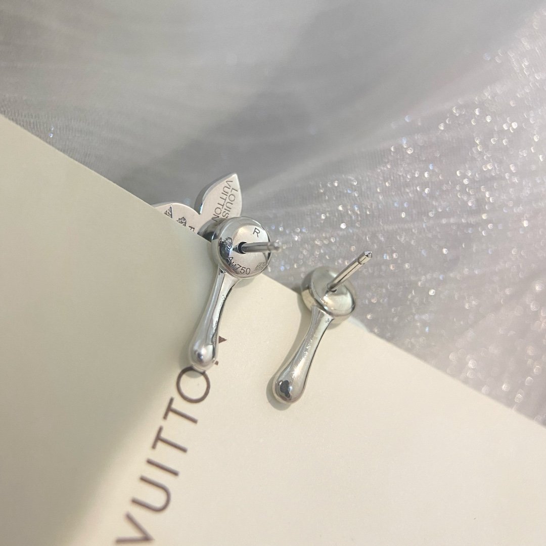 LV Star Blossom Double Diamond Earrings (CNC Hand Set) - 图片 6