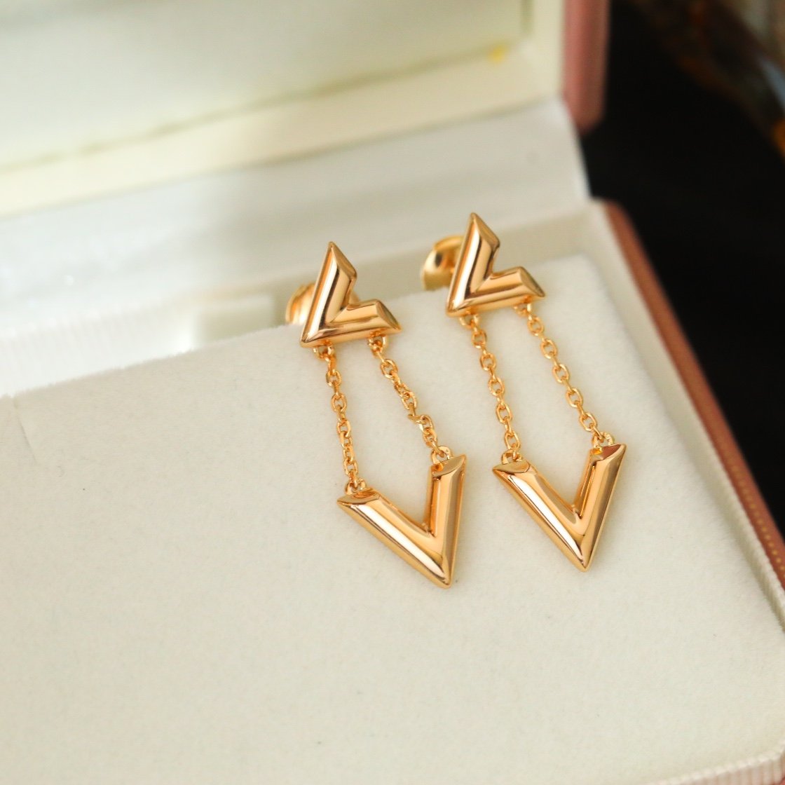 Volt series gold jewelry earrings