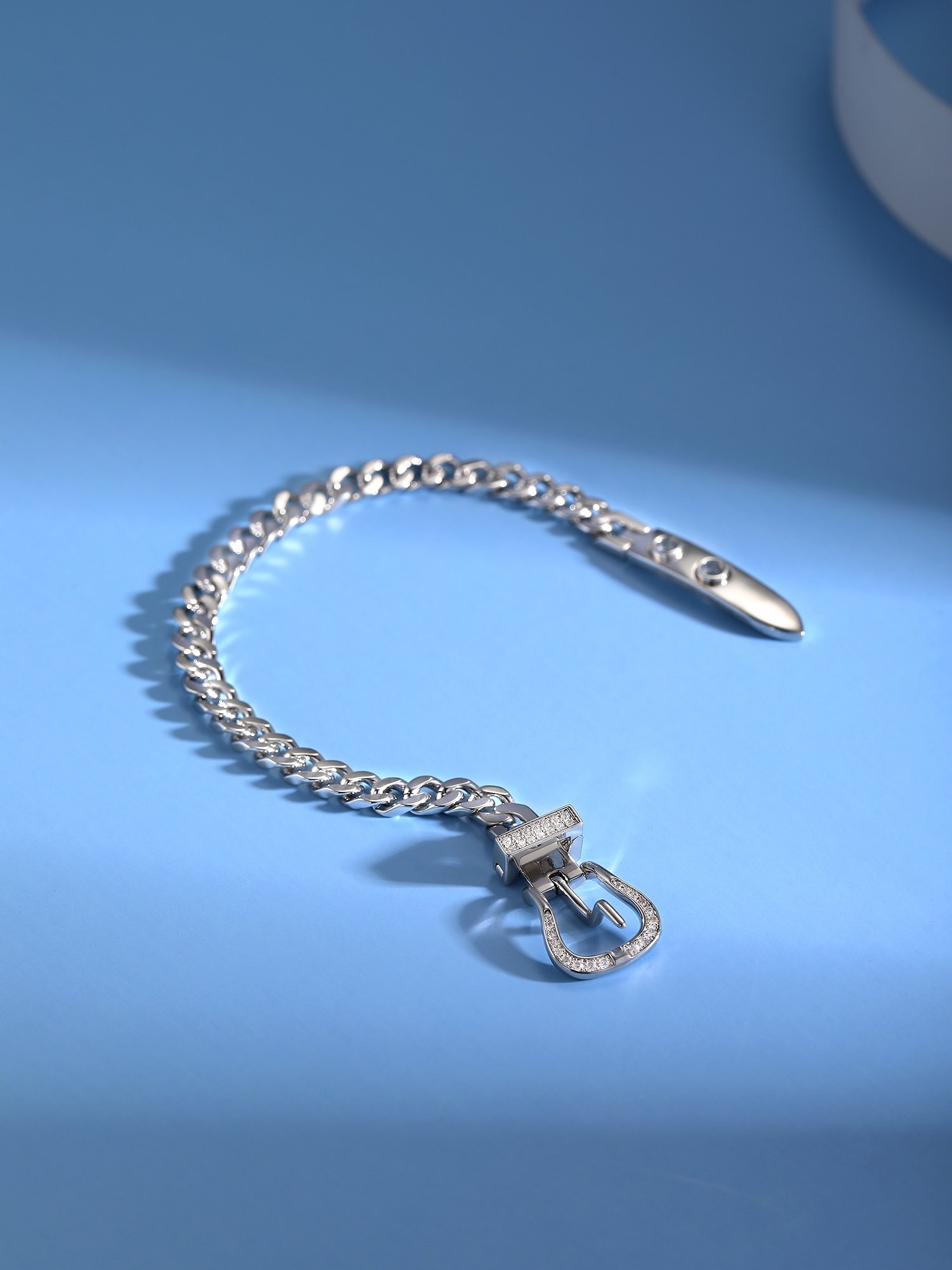 Girl's version belt buckle with diamond bracelet - 图片 7