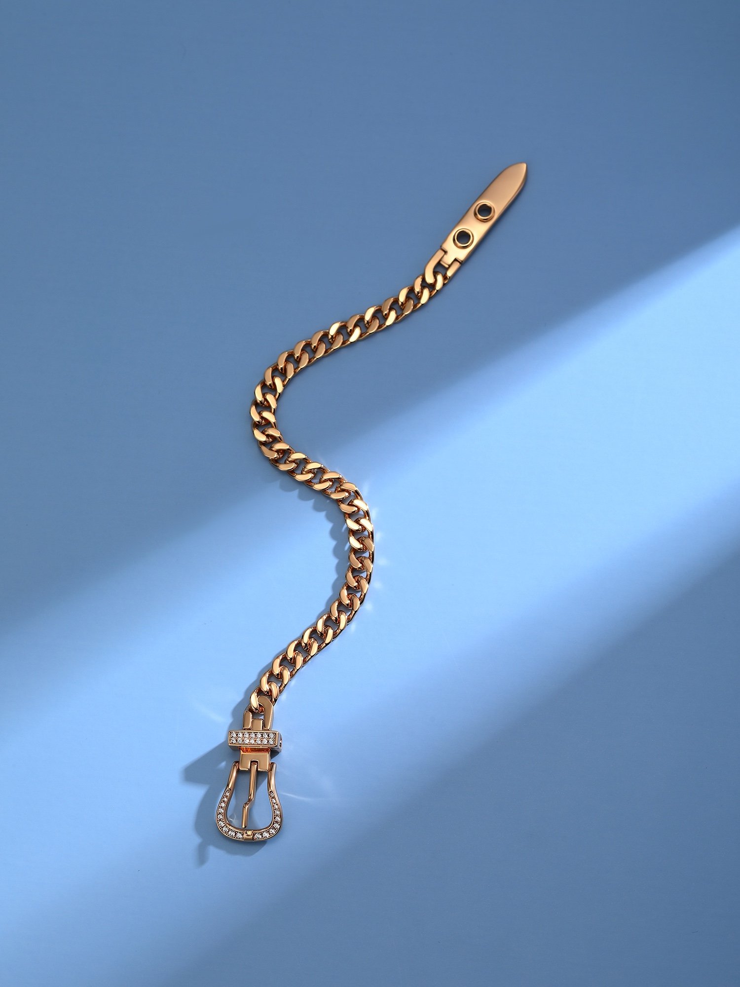 Girl's version belt buckle with diamond bracelet - 图片 5