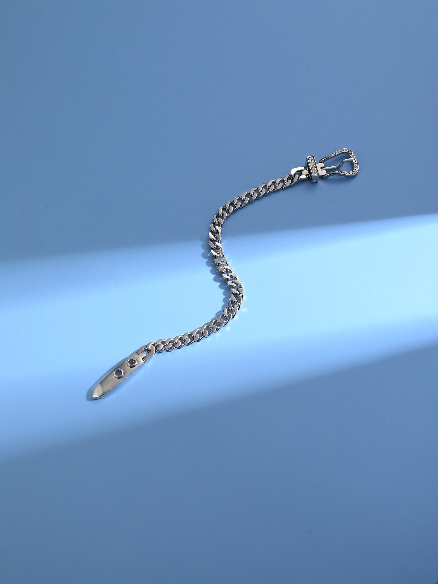 Girl's version belt buckle with diamond bracelet - 图片 4