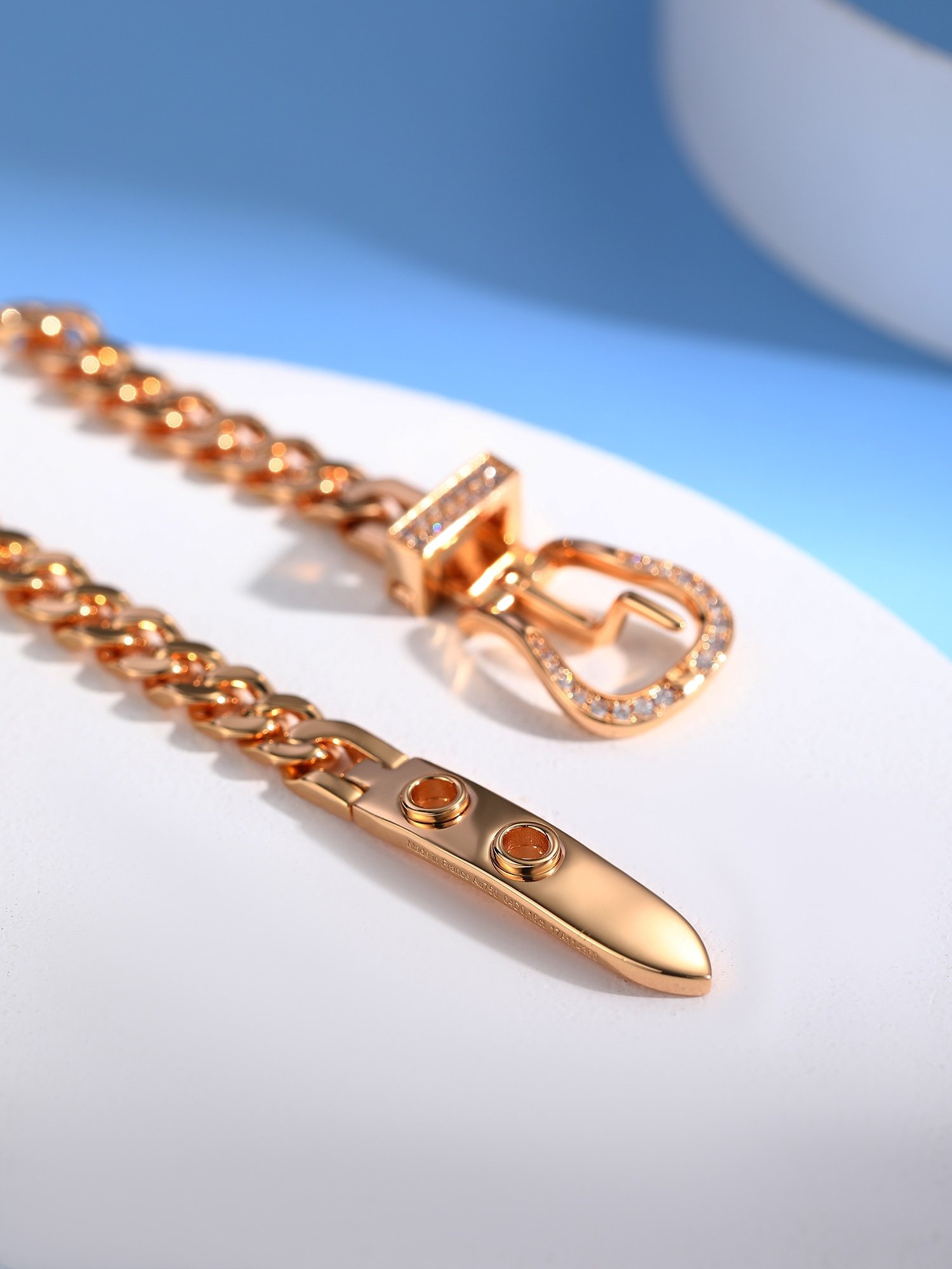 Girl's version belt buckle with diamond bracelet - 图片 6