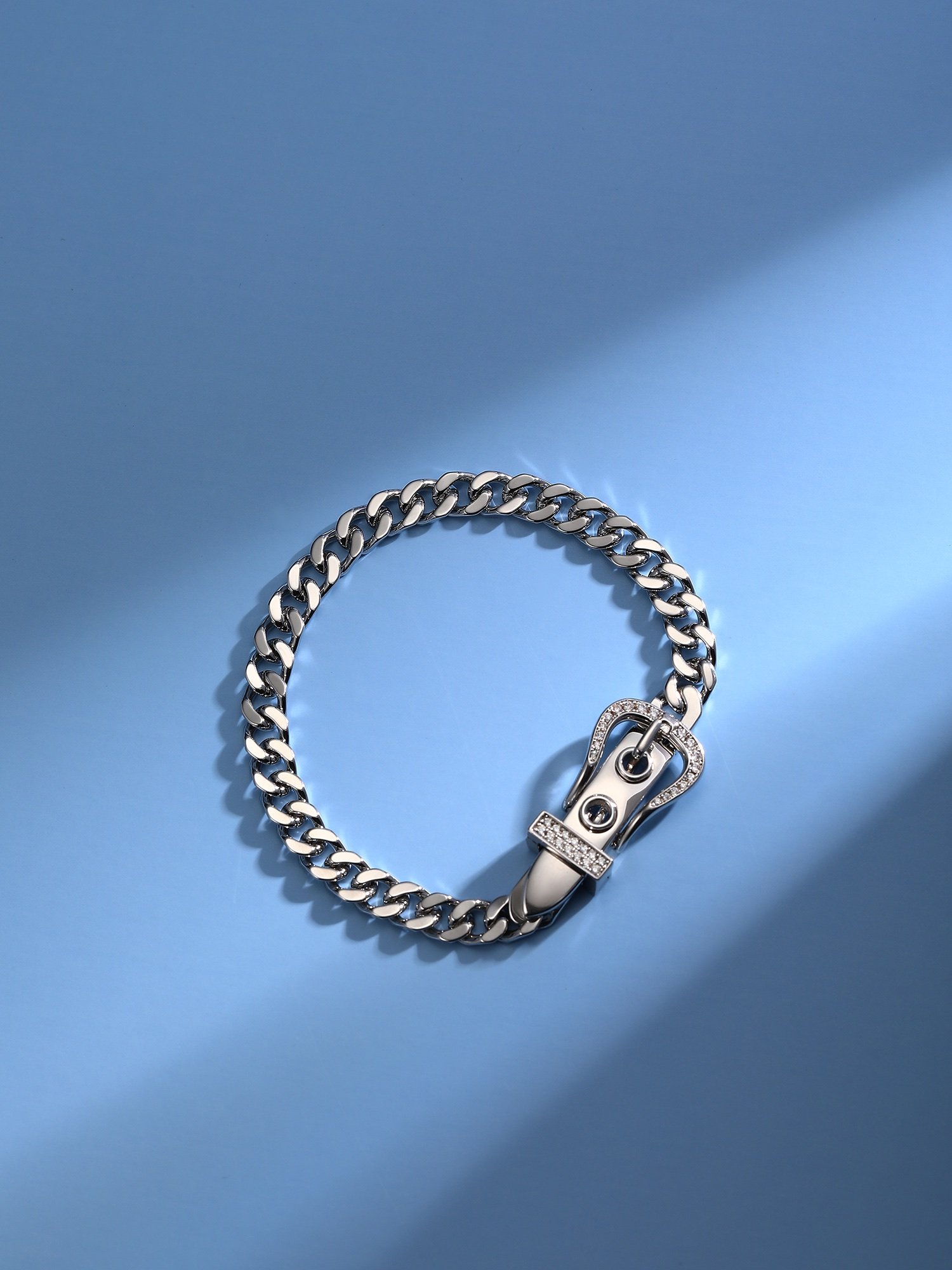 Girl's version belt buckle with diamond bracelet - 图片 8