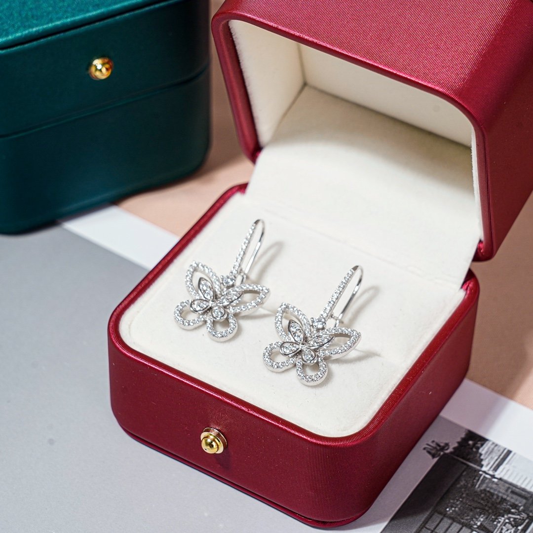 Phantom Butterfly Long Earrings 925 - 图片 3