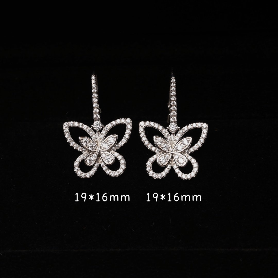 Phantom Butterfly Long Earrings 925 - 图片 7