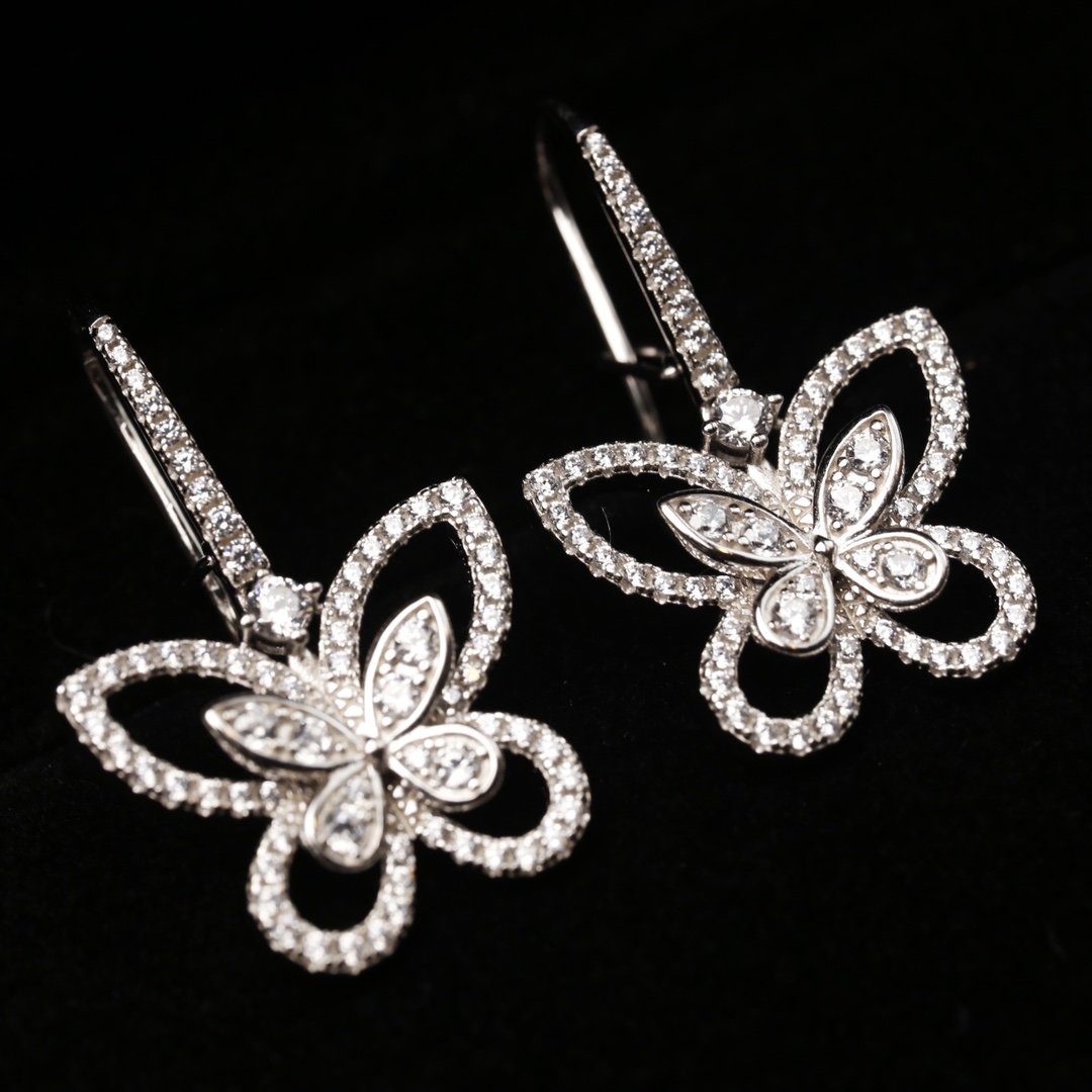 Phantom Butterfly Long Earrings 925