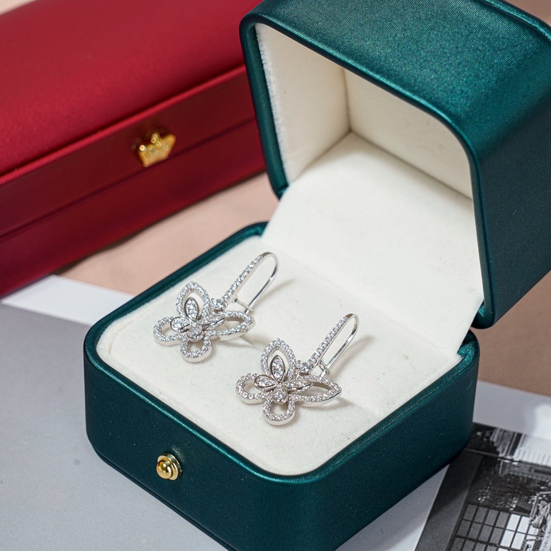 Phantom Butterfly Long Earrings 925 - 图片 11