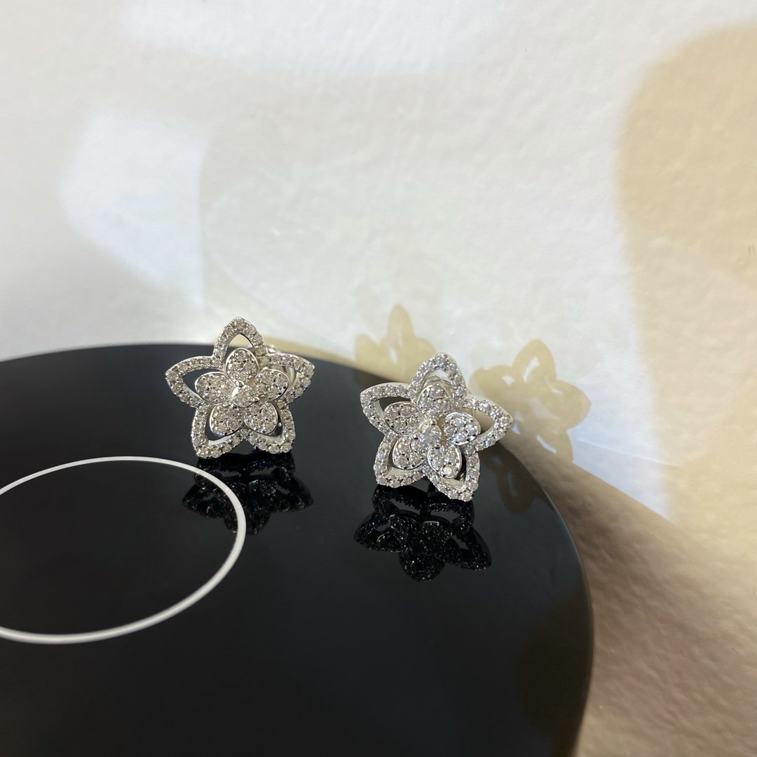 Graff/Wild Flower Single Flower Earrings - Image 13