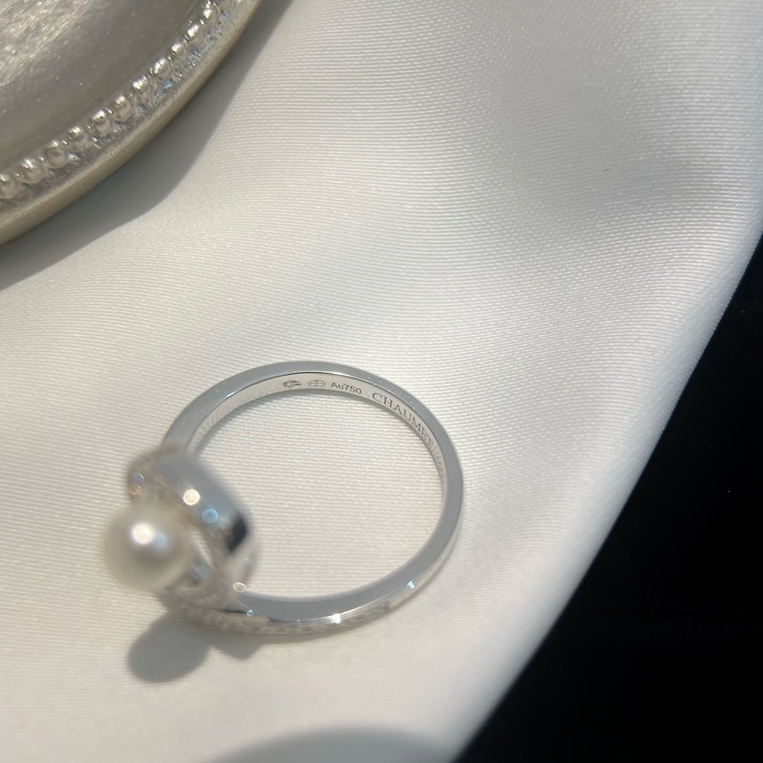 Josefine 60-point Pearl Ring (Color White) - 图片 5