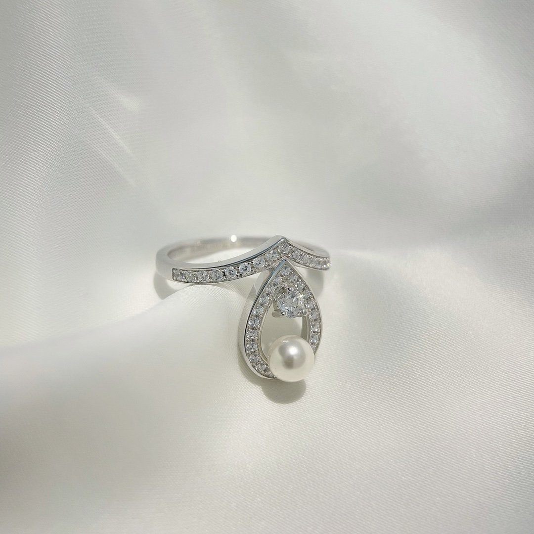 Josefine 60-point Pearl Ring (Color White) - 图片 6