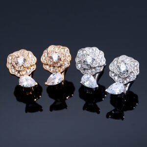 BOUTON DE CAMELIA Camellia Earrings