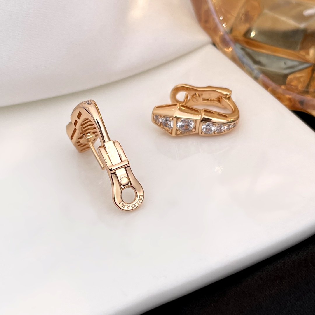 Serpenti Viper Snake Bone Earrings - Image 6