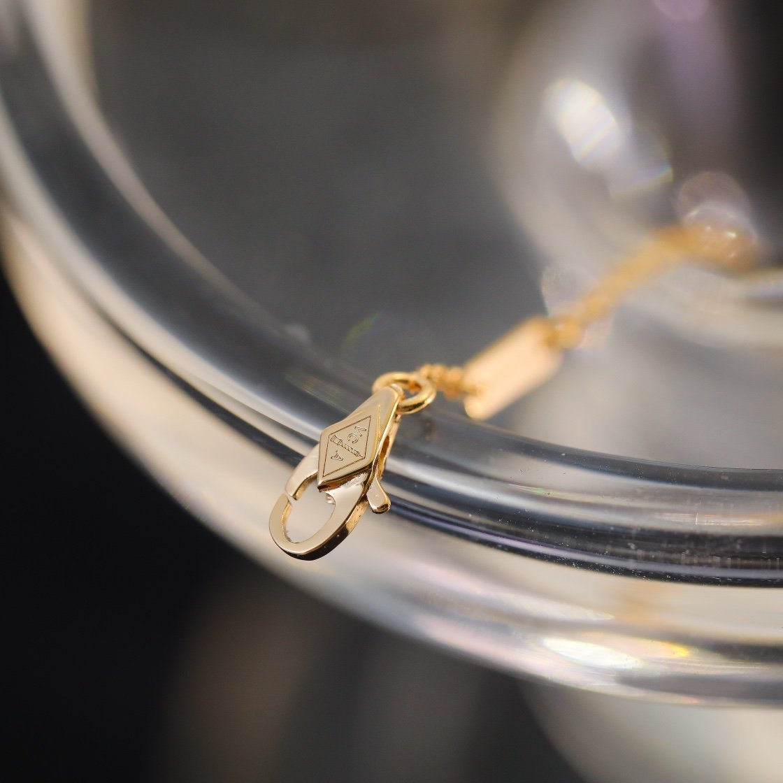 Ruby mini peach heart bracelet - Image 4