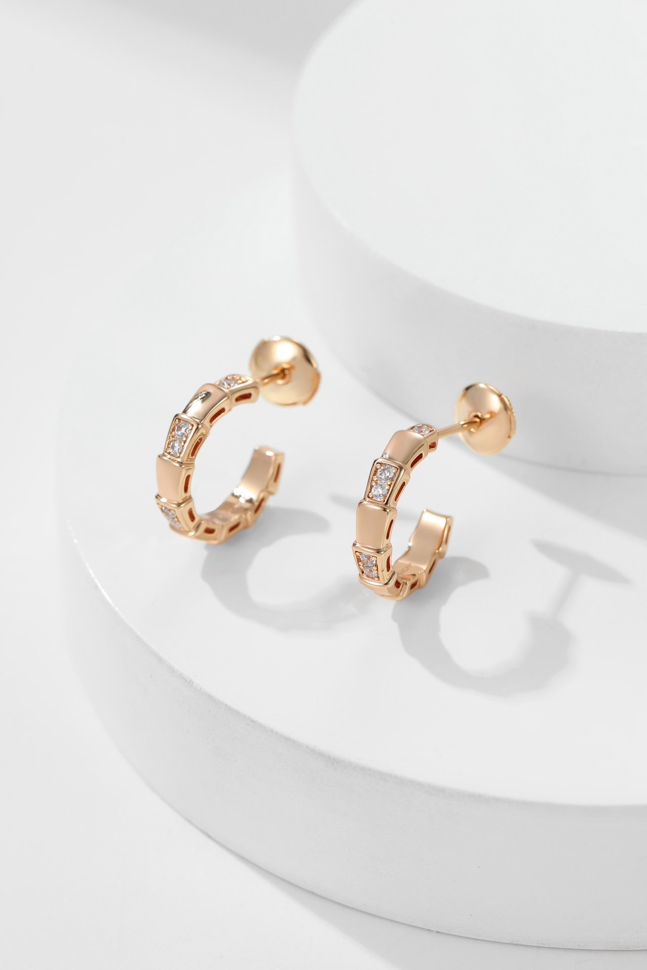 Diamond snake ring earrings - Image 10