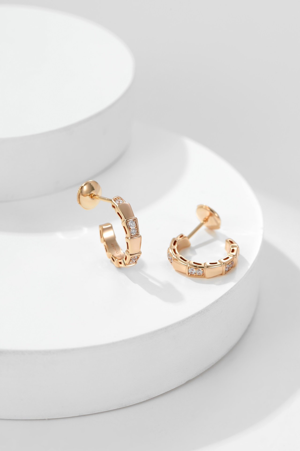 Diamond snake ring earrings - Image 2