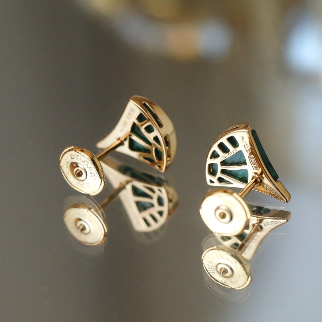 Small fan with white shell mother/red chalcedony/earrings - 图片 5