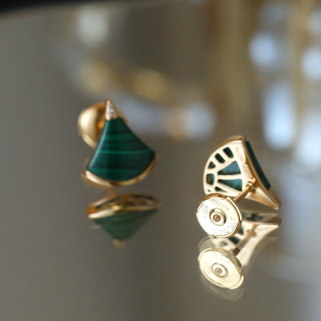 Small fan with white shell mother/red chalcedony/earrings - 图片 6