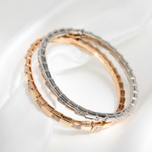 Serpenti Viper Diamond Snake Bracelet M