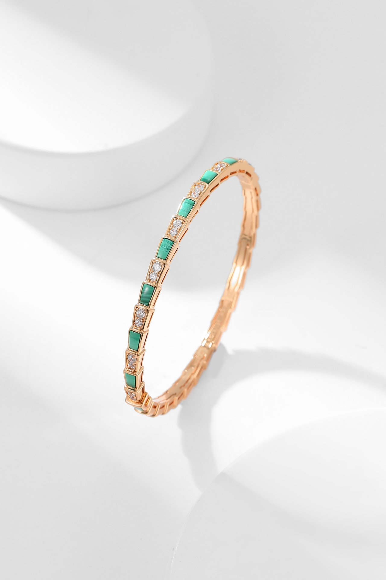 Turquoise bracelet with snake bone beads - 图片 5