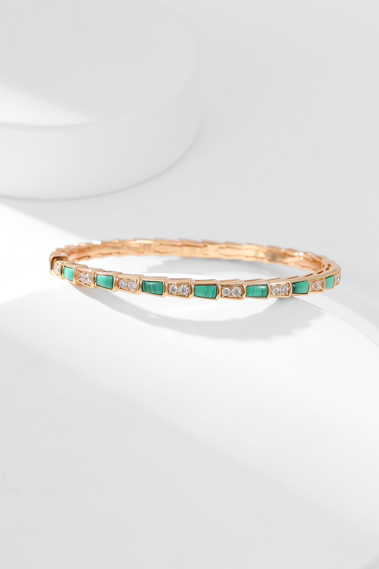 Turquoise bracelet with snake bone beads - 图片 3
