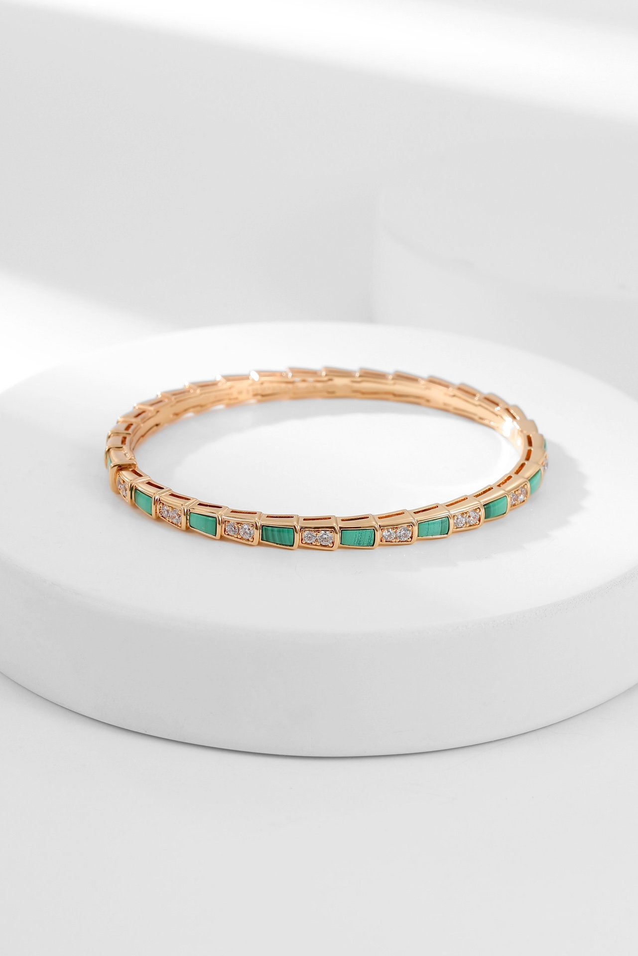 Turquoise bracelet with snake bone beads - 图片 4