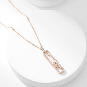 Move 10th 3rd Diamond Sliding Necklace