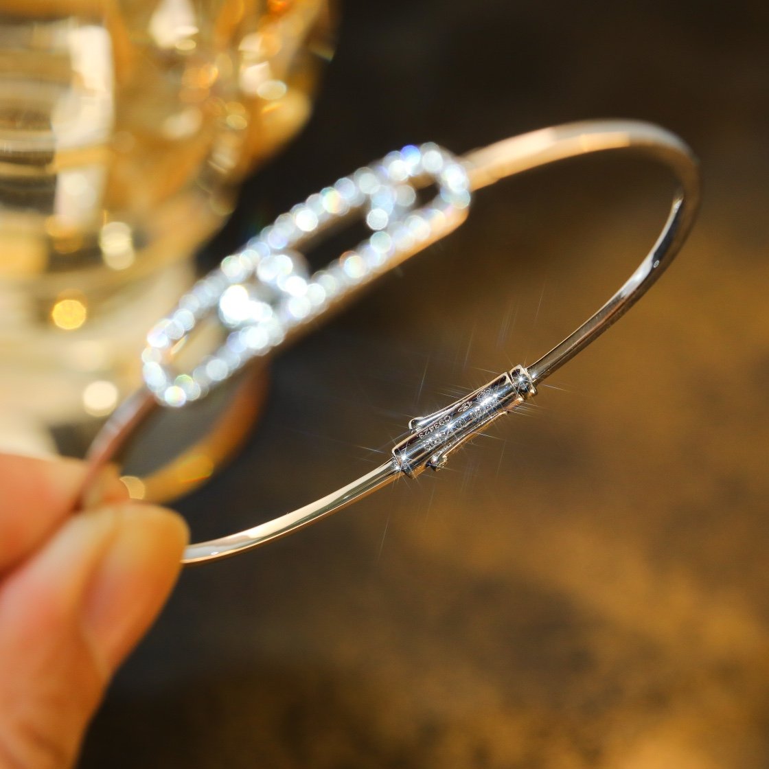 Messica Noa Three Diamond Sliding Bracelet (Color White) - 图片 14