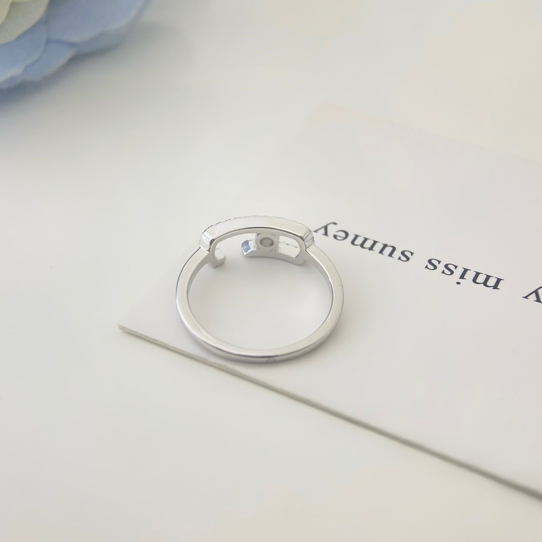 MESSIKA Classic Sliding Single Diamond Move Uno Series Ring (Color White) - 图片 3