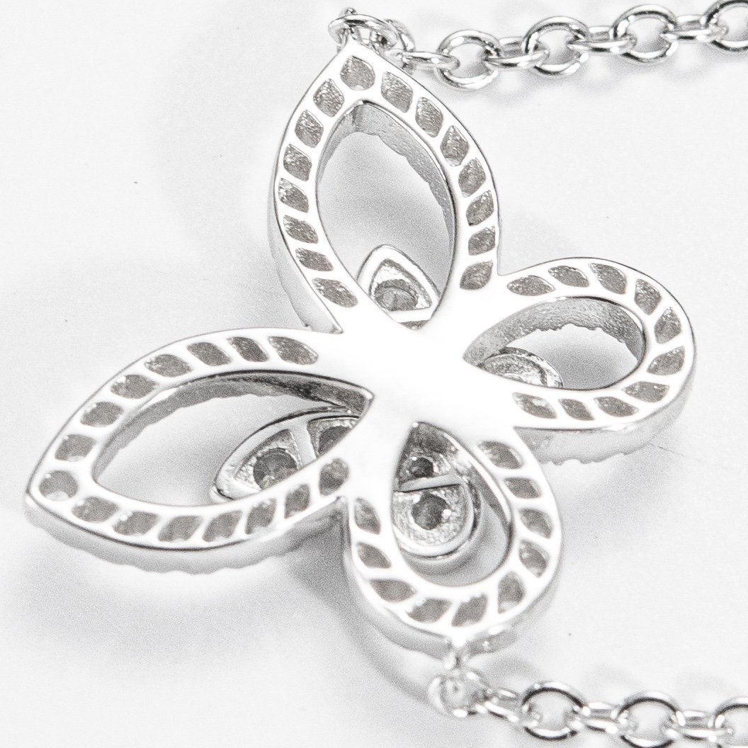 Graf Mini Phantom Butterfly Diamond Set Bracelet (925 Silver) - 图片 7