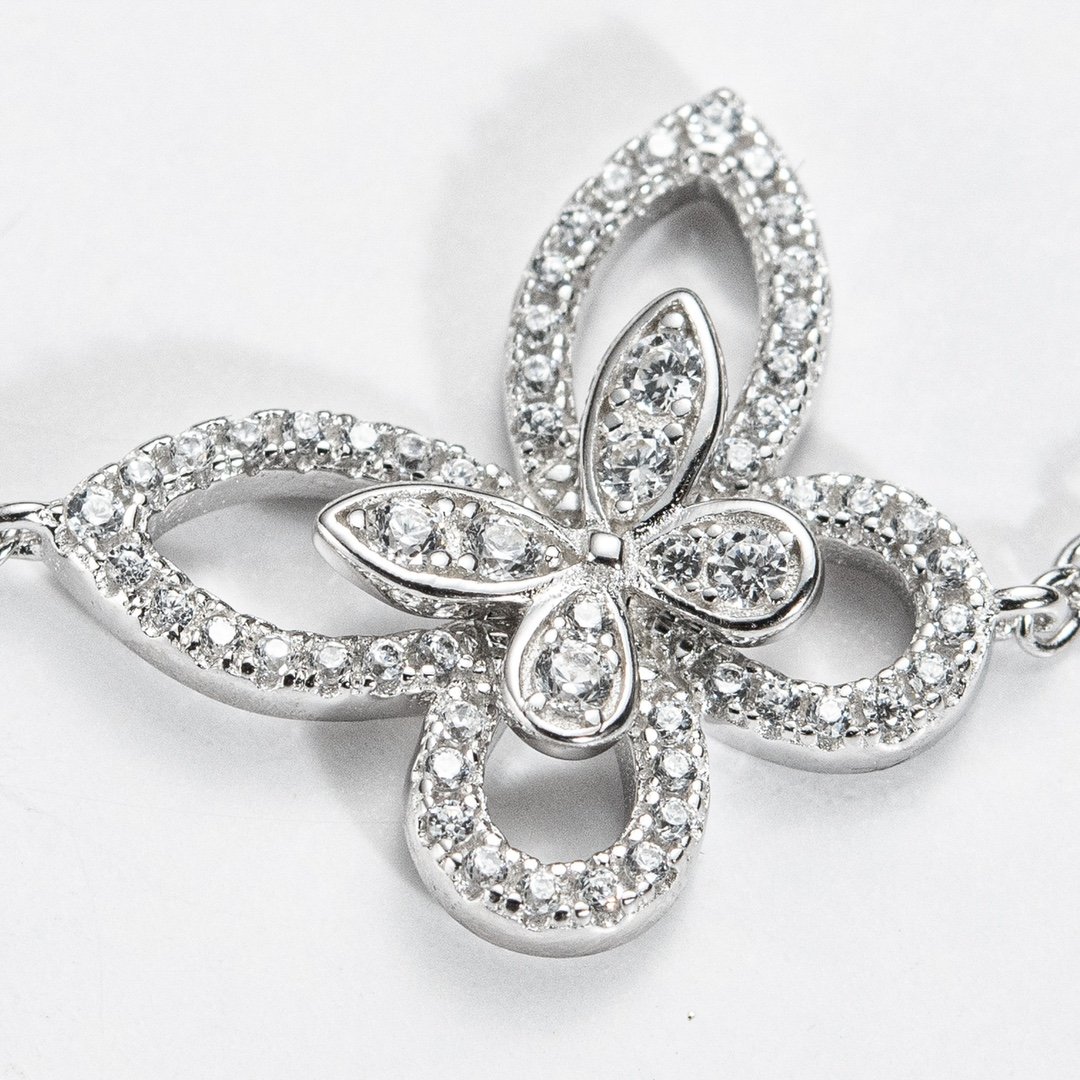Graf Mini Phantom Butterfly Diamond Set Bracelet (925 Silver) - 图片 6
