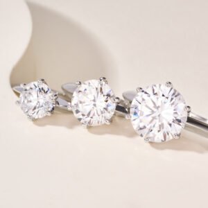 Tiffany Six Claw 1/2/3 Carat Diamond Ring (Color White)