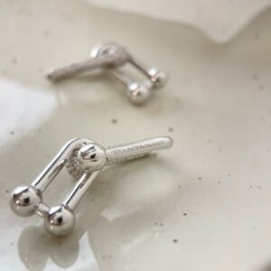 Tong Yao's Tiffany HardWear Diamond Set Earrings