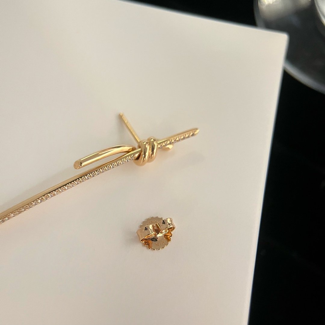 T Knot series long string earrings - 图片 4