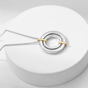 TEdge series diamond studded necklace