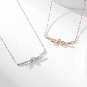 New Knot Full Diamond Necklace