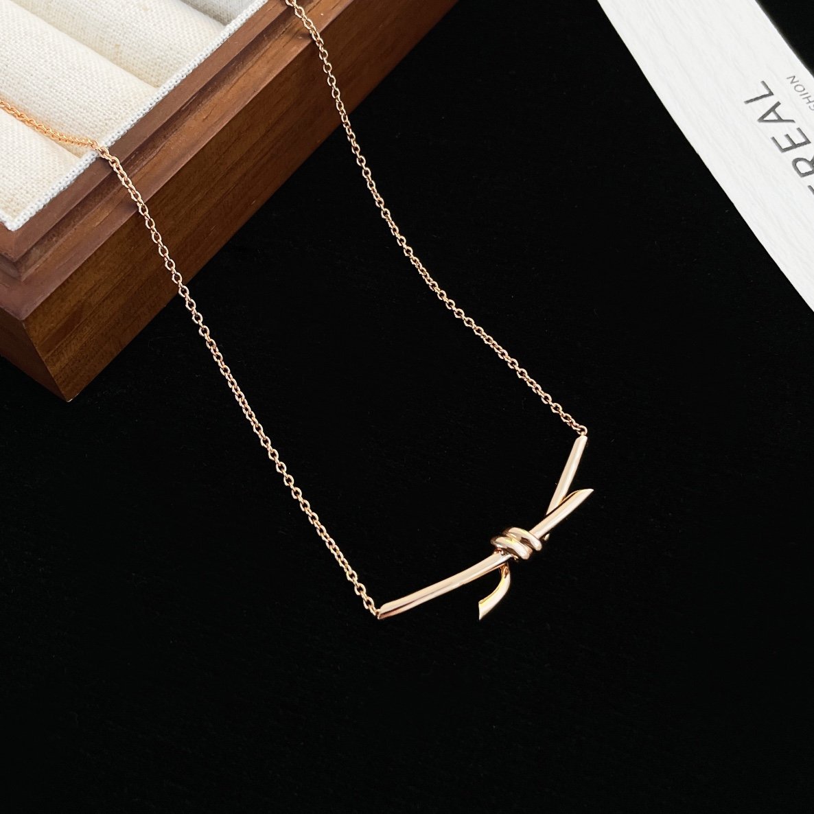 New Knot Diamond free Necklace - 图片 2
