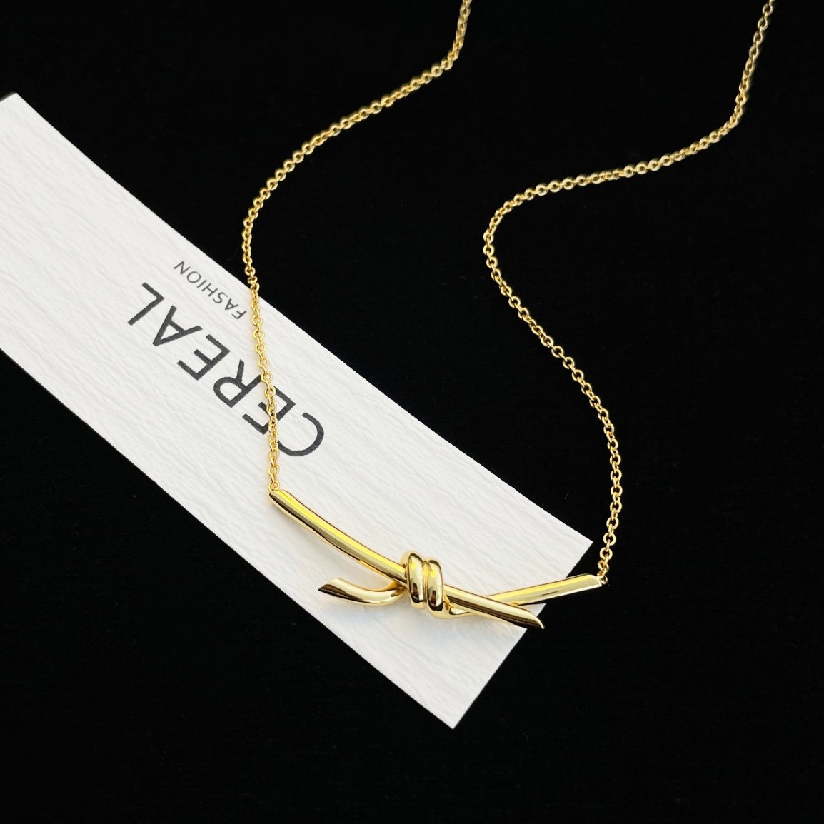 New Knot Diamond free Necklace - 图片 8