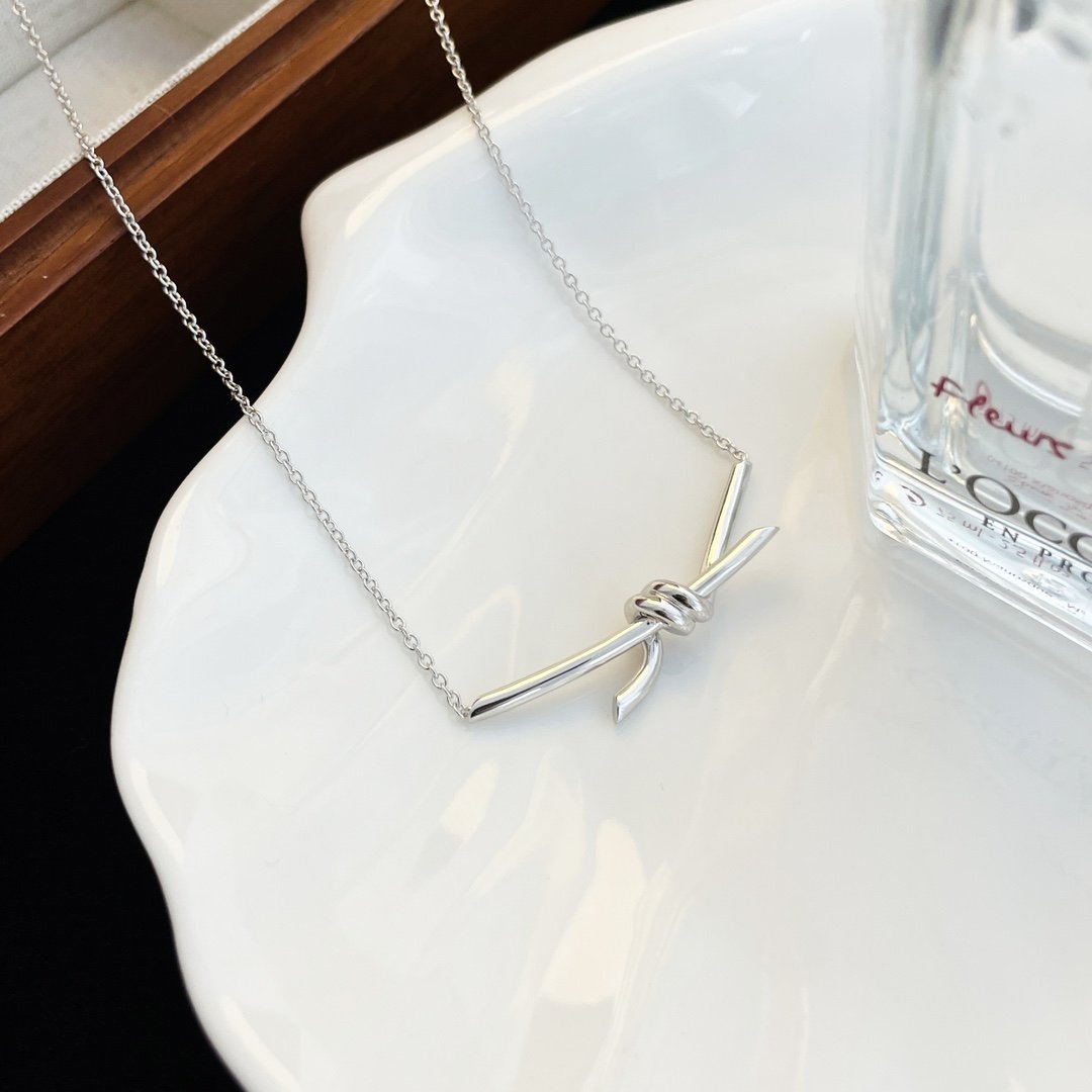 New Knot Diamond free Necklace - 图片 3