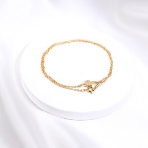 T Double Chain Bracelet (Diamond free)