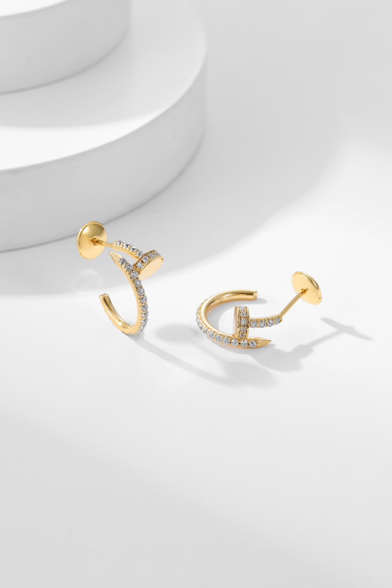 Nail studded earrings - 图片 2