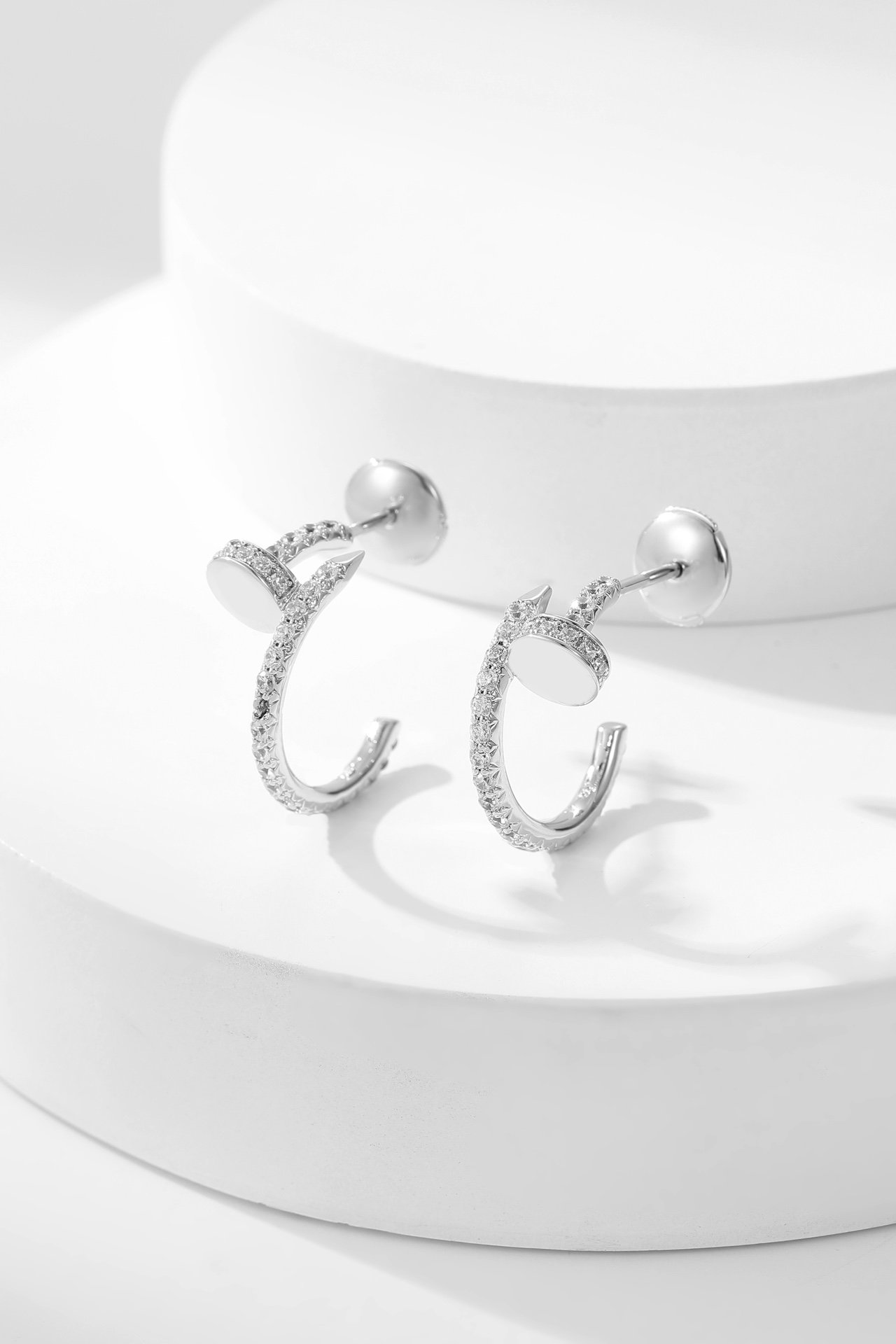 Nail studded earrings - 图片 7