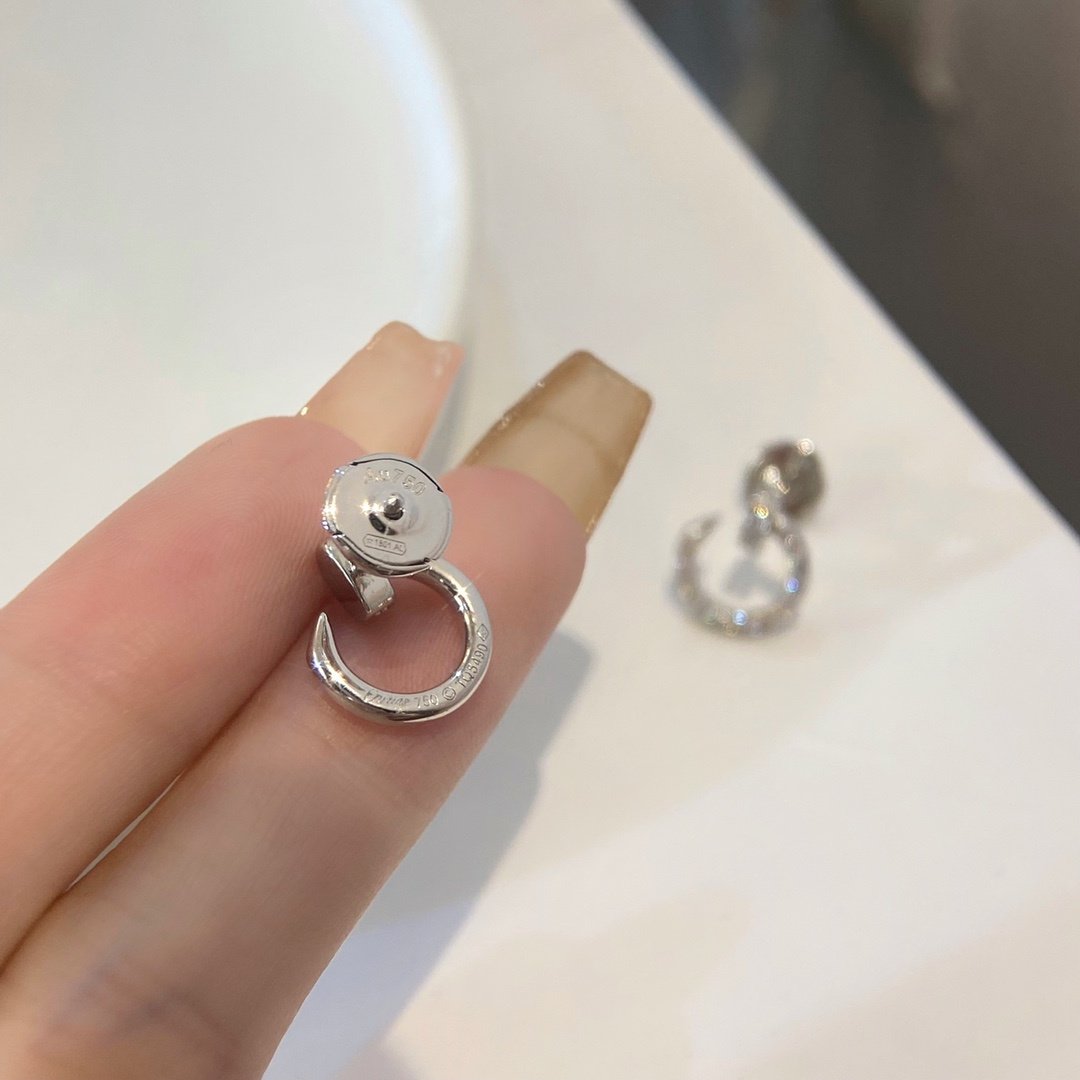 Nail series earrings full diamond mini style - Image 6