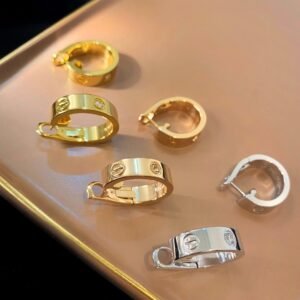 Love Wide Single Diamond Earrings Earclap